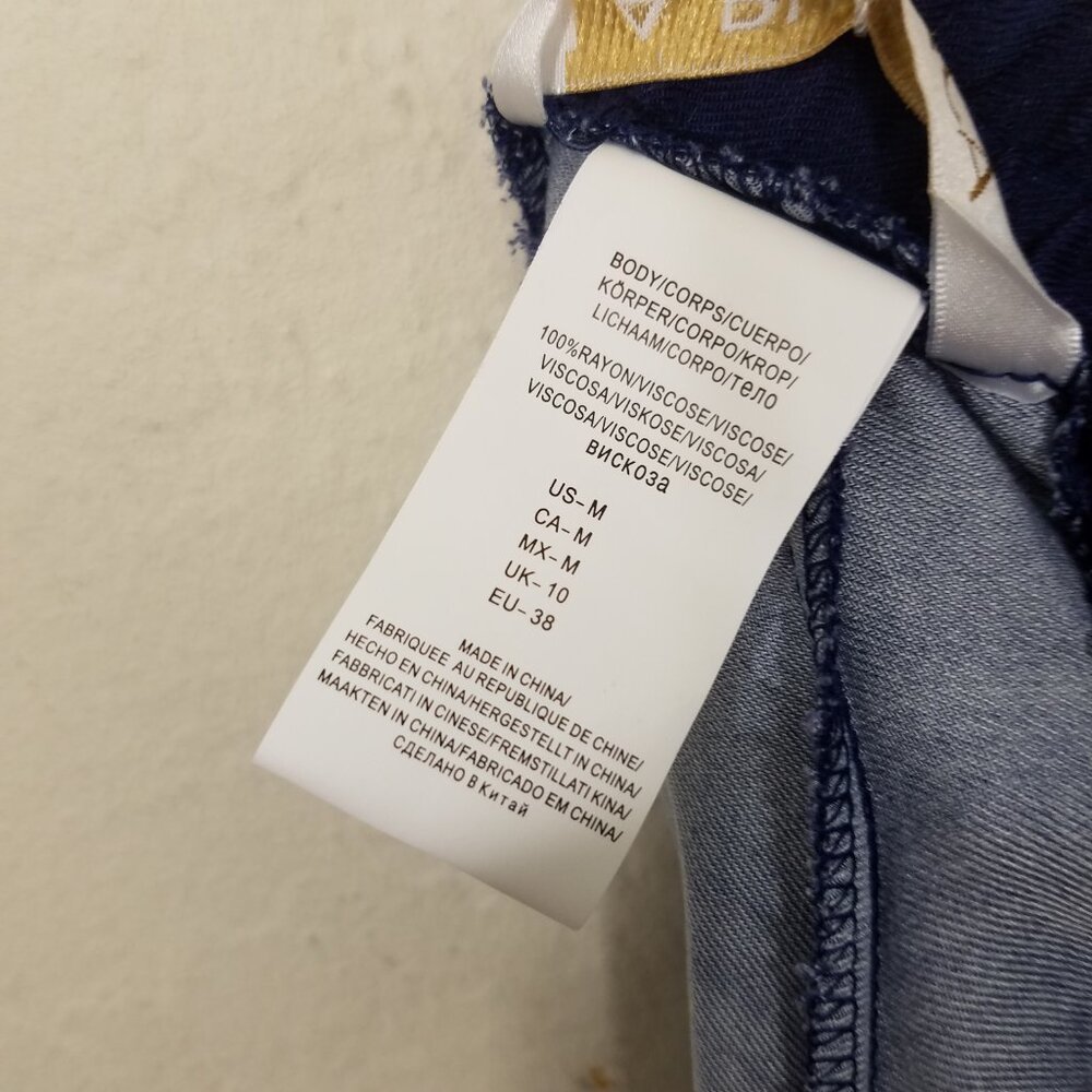 NWT La Blanca Womens Palazzo Pants Blue Pull-On Wide Leg Size M - Picture 8 of 8